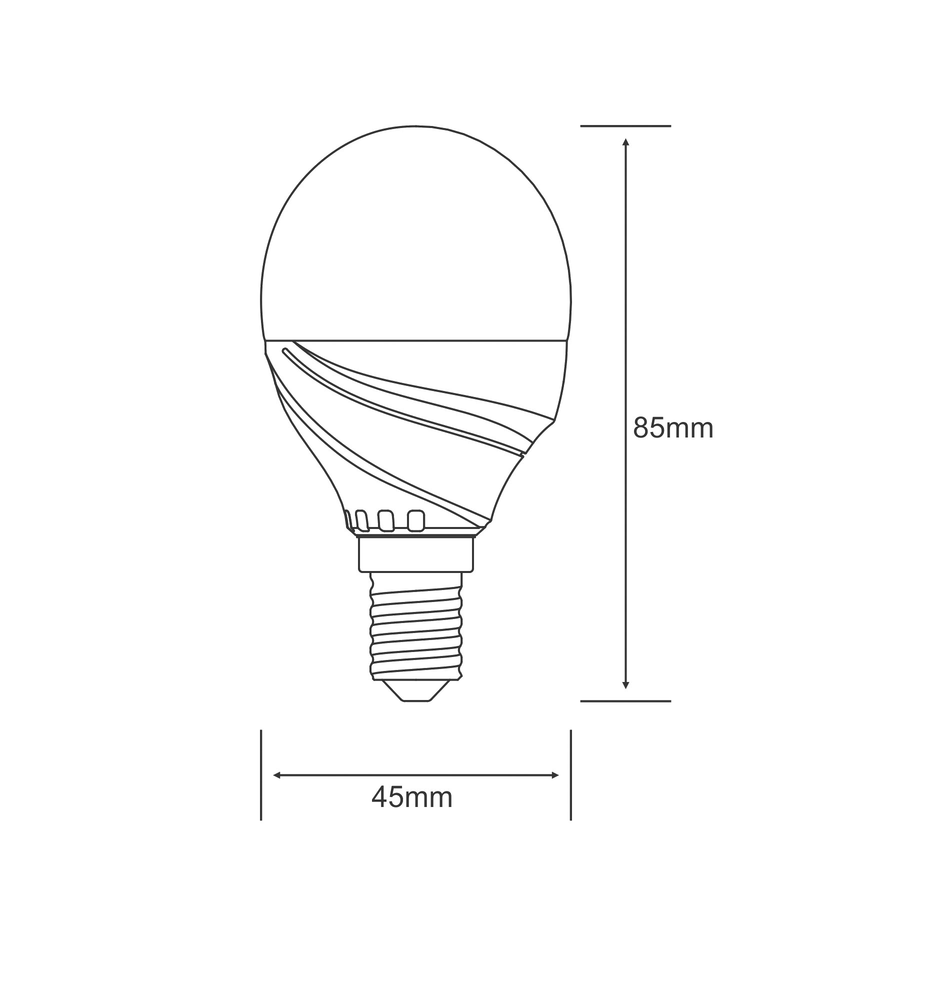 Curvodo LED Lamps Luxram Golf Ball